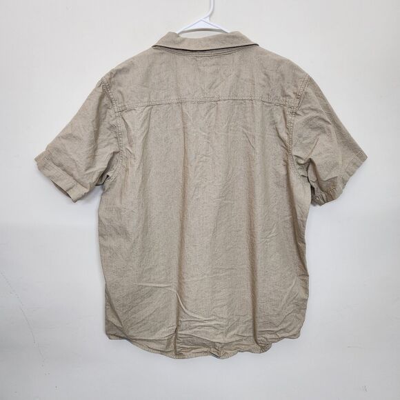 Lifted Research Group LRG Short Sleeve Button Down Pocket Shirt Men's 2XL 0890 - Picture 8 of 8